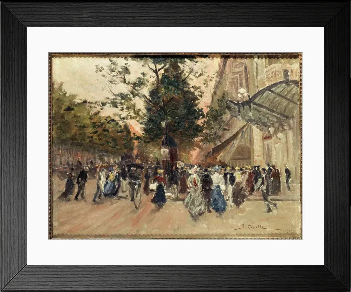 Framed Print : Boulevard des Capucines, 1905. Creator: Georges-Emile Carette Framed Print : Boulevard des Capucines, 1905. Creator: Georges-Emile Carette