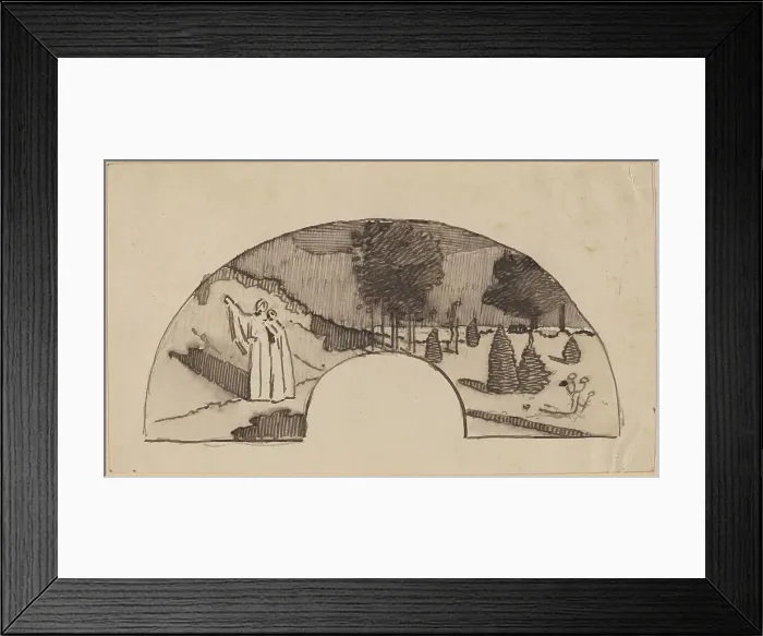 Framed Print : Study for an Archway, 1890 / 1897. Creator: Charles Sprague Pearce Framed Print : Study for an Archway, 1890 / 1897. Creator: Charles Sprague Pearce