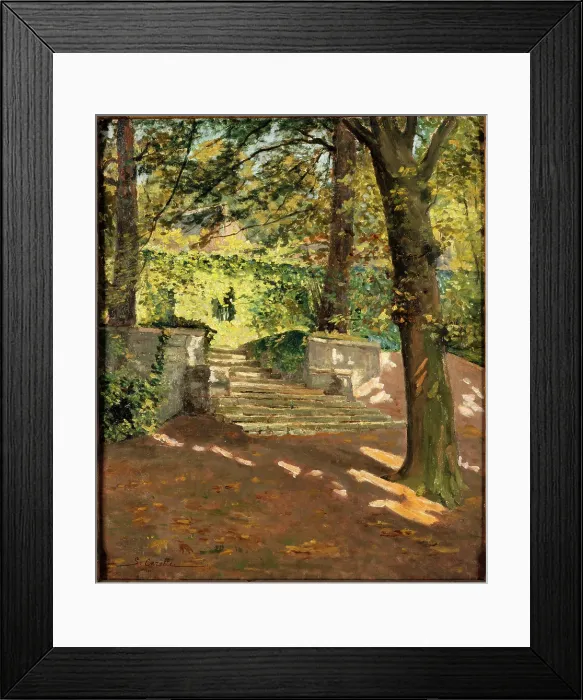Framed Print : Old Waters of Passy (Delessert park), 1911. Creator: Georges-Emile Carette Framed Print : Old Waters of Passy (Delessert park), 1911. Creator: Georges-Emile Carette