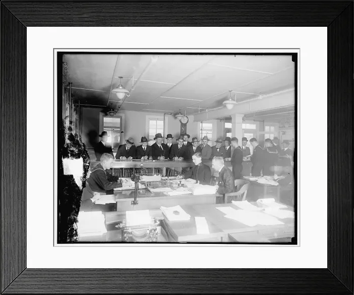 Framed Print : Opening of bids, Navy Dept. Bureau of Accts, between 1910 and 1920. Creator: Harris & Ewing. Opening of bids, Navy Dept. Bureau of Accts, between 1910 and 1920. Creator: Harris & Ewing Framed Print : Opening of bids, Navy Dept. Bureau of Accts, between 1910 and 1920. Creator: Harris & Ewing. Opening of bids, Navy Dept. Bureau of Accts, between 1910 and 1920. Creator: Harris & Ewing