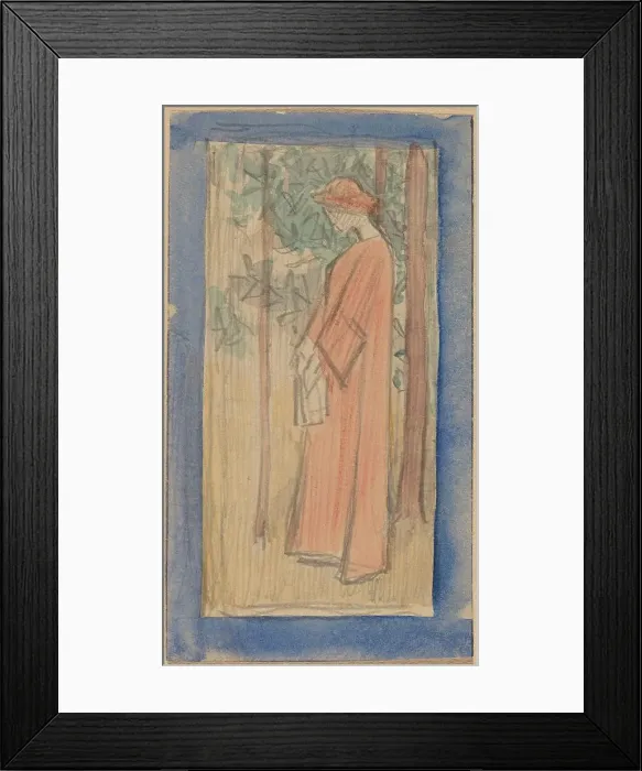 Framed Print : Study for a Panel, 1890 / 1897. Creator: Charles Sprague Pearce Framed Print : Study for a Panel, 1890 / 1897. Creator: Charles Sprague Pearce
