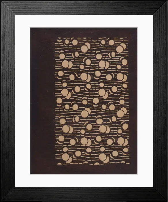 Framed Print : Katagami stencil, between 1900 and 1952. Creator: Unknown Framed Print : Katagami stencil, between 1900 and 1952. Creator: Unknown