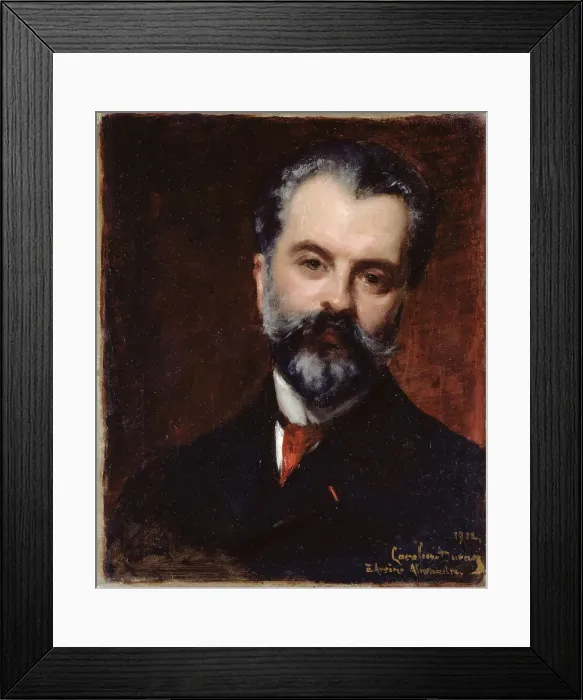 Framed Print : Portrait of Arsene Alexandre (1859-1935), art historian and critic, 1902. Creator: Charles Emile Auguste Carolus-Duran Framed Print : Portrait of Arsene Alexandre (1859-1935), art historian and critic, 1902. Creator: Charles Emile Auguste Carolus-Duran
