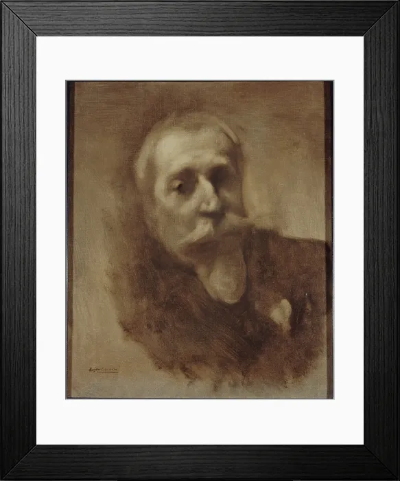 Framed Print : Portrait of Anatole France (1844-1924), writer, c1900. Creator: Eugene Carriere Framed Print : Portrait of Anatole France (1844-1924), writer, c1900. Creator: Eugene Carriere