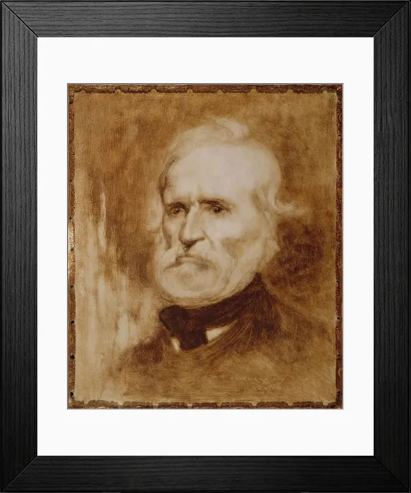 Framed Print : Portrait of Auguste Blanqui (1805-1881), politician, c1880. Creator: Eugene Carriere Framed Print : Portrait of Auguste Blanqui (1805-1881), politician, c1880. Creator: Eugene Carriere