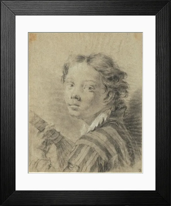 Framed Print : A Boy with a Lute, c. 1740. Creator: Giovanni Battista Piazzetta Framed Print : A Boy with a Lute, c. 1740. Creator: Giovanni Battista Piazzetta