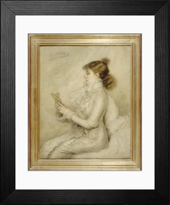 Framed Print : Portrait of Sarah Bernhardt (1844-1923), dramatic artist, after 1879. Creator: Madeleine Cartailhac Framed Print : Portrait of Sarah Bernhardt (1844-1923), dramatic artist, after 1879. Creator: Madeleine Cartailhac