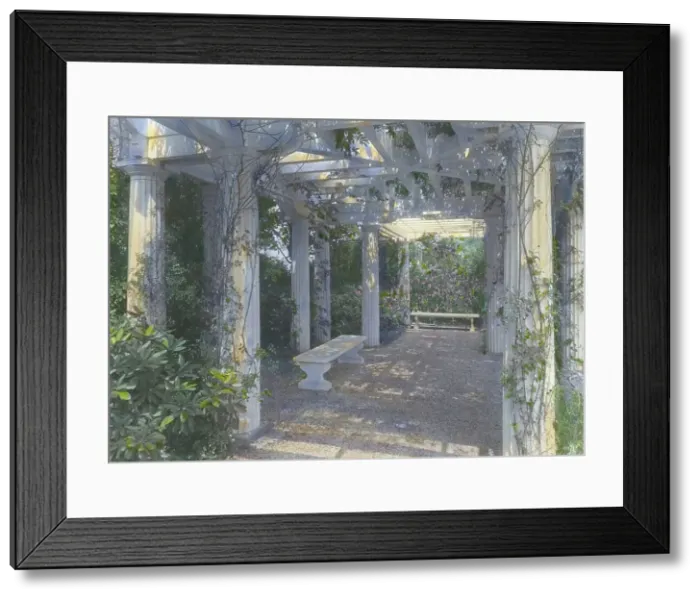 Framed Print : Samuel Knopf house, Lawrence, New York, c1913. Creator: Frances Benjamin Johnston Framed Print : Samuel Knopf house, Lawrence, New York, c1913. Creator: Frances Benjamin Johnston