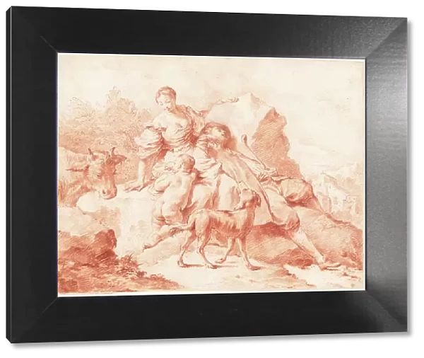 A Shepherd Family Resting, 1735 / 1740. Creator: Giovanni Battista Piazzetta