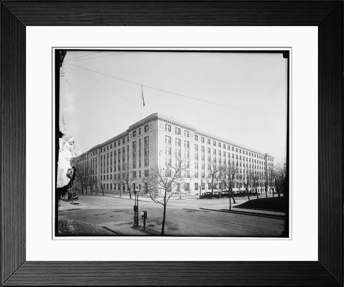 Framed Print : New Interior Dept, between 1910 and 1920. Creator: Harris & Ewing. New Interior Dept, between 1910 and 1920. Creator: Harris & Ewing Framed Print : New Interior Dept, between 1910 and 1920. Creator: Harris & Ewing. New Interior Dept, between 1910 and 1920. Creator: Harris & Ewing