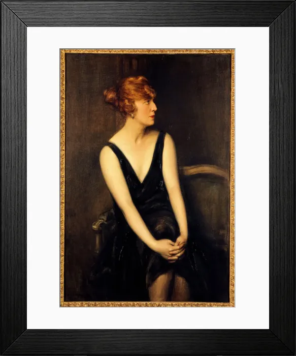 Framed Print : Portrait of Madame Yves Busser (born Christiane Alexandre), 1925. Creator: Jules Cayron Framed Print : Portrait of Madame Yves Busser (born Christiane Alexandre), 1925. Creator: Jules Cayron