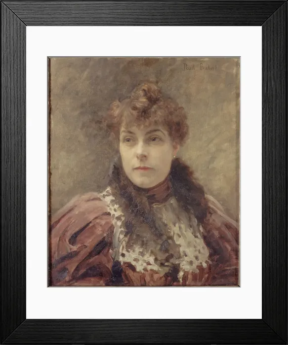 Framed Print : Portrait of Daniel Lesueur (known as Jeanne Loiseau, 1860-1921), woman of letters, c1895. Creator: Paul Chabas Framed Print : Portrait of Daniel Lesueur (known as Jeanne Loiseau, 1860-1921), woman of letters, c1895. Creator: Paul Chabas