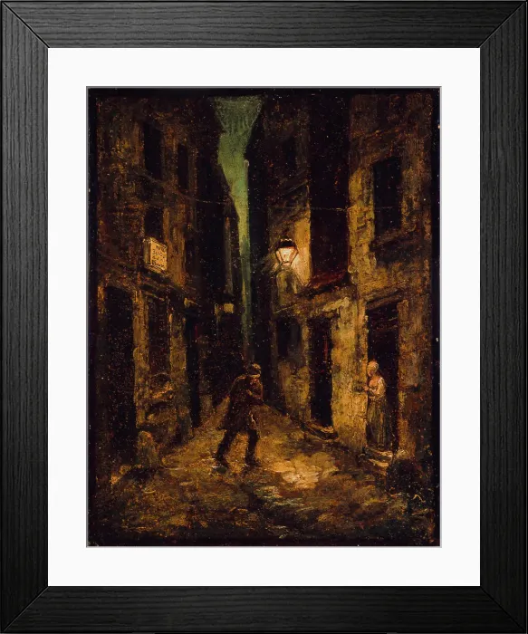 Framed Print : Rue du Petit-Musc, 1838. Creator: Charles Raymond Chabrillac Framed Print : Rue du Petit-Musc, 1838. Creator: Charles Raymond Chabrillac