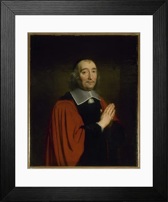Framed Print : Portrait of Germain Pietre, Paris city prosecutor (1641-1654), 1654. Creator: Philippe de Champaigne Framed Print : Portrait of Germain Pietre, Paris city prosecutor (1641-1654), 1654. Creator: Philippe de Champaigne
