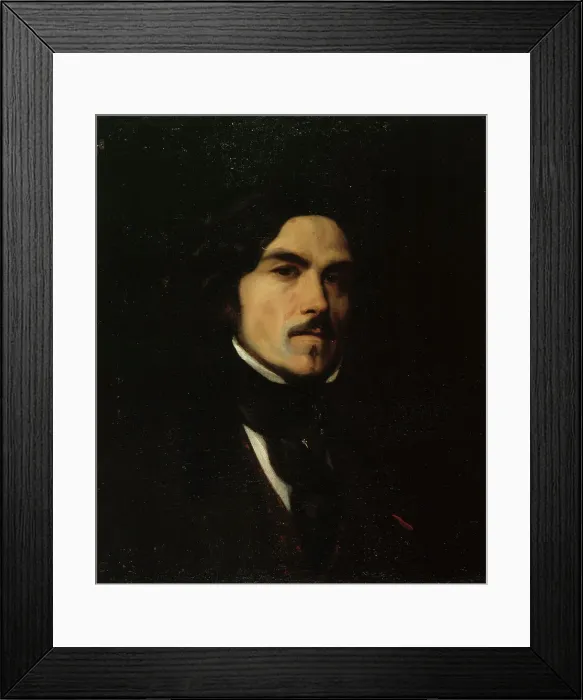 Framed Print : Portrait of Eugène Delacroix (1798-1863), painter, c1840. Creator: Charles-Emile-Callande de Champmartin Framed Print : Portrait of Eugène Delacroix (1798-1863), painter, c1840. Creator: Charles-Emile-Callande de Champmartin