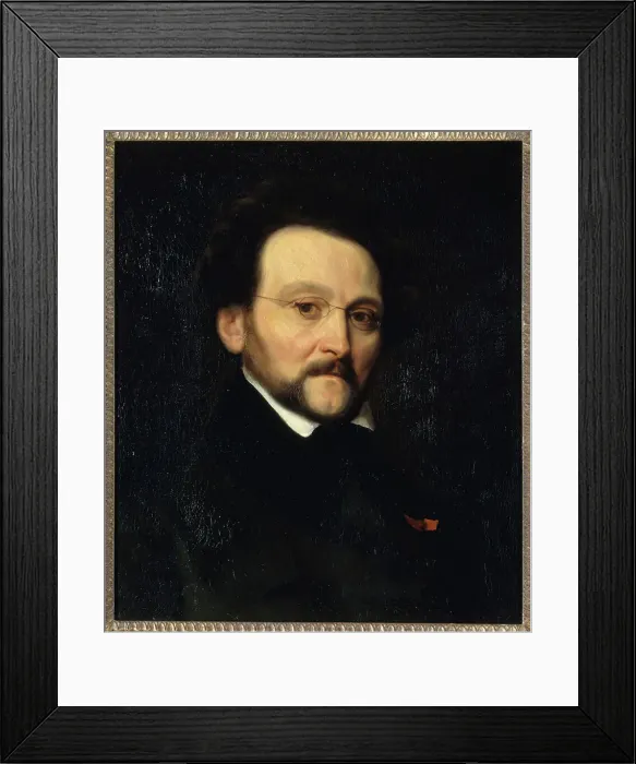 Framed Print : Portrait of Léon Cogniet (1794-1880), painter, c1840. Creator: Charles-Emile-Callande de Champmartin Framed Print : Portrait of Léon Cogniet (1794-1880), painter, c1840. Creator: Charles-Emile-Callande de Champmartin