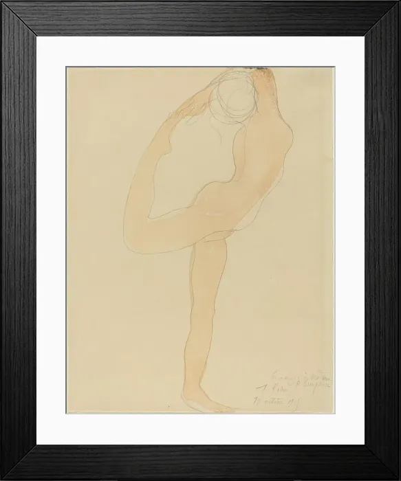Framed Print : Dancing Figure, 1905. Creator: Auguste Rodin Framed Print : Dancing Figure, 1905. Creator: Auguste Rodin