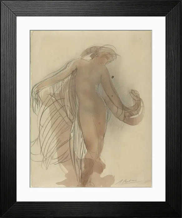 Framed Print : Figure Facing Forward. Creator: Auguste Rodin Framed Print : Figure Facing Forward. Creator: Auguste Rodin
