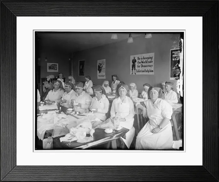 Framed Print : Mrs. Blair's surgical dressing room, between 1910 and 1920. Creator: Harris & Ewing. Mrs. Blair's surgical dressing room, between 1910 and 1920. Creator: Harris & Ewing Framed Print : Mrs. Blair's surgical dressing room, between 1910 and 1920. Creator: Harris & Ewing. Mrs. Blair's surgical dressing room, between 1910 and 1920. Creator: Harris & Ewing