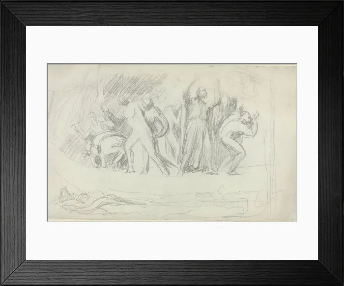 Framed Print : Study for The Deluge, 1790s. Creator: George Romney. Study for The Deluge, 1790s. Creator: George Romney Framed Print : Study for The Deluge, 1790s. Creator: George Romney. Study for The Deluge, 1790s. Creator: George Romney