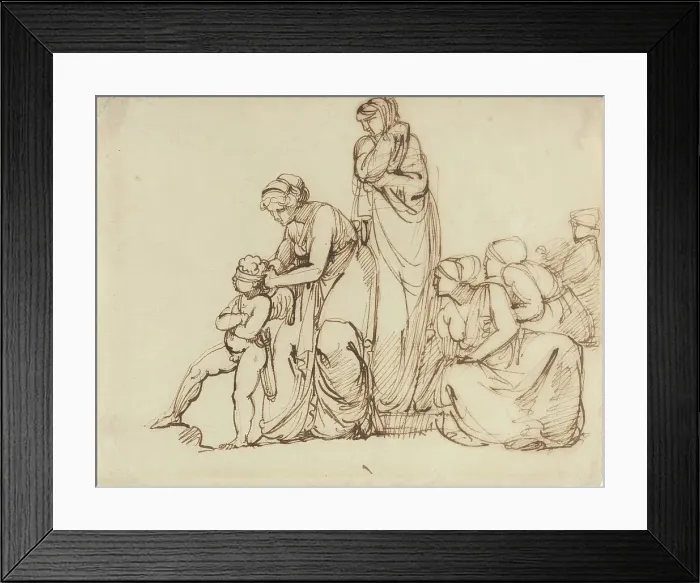 Framed Print : The Blindfolding of Cupid, after 1797. Creator: George Romney Framed Print : The Blindfolding of Cupid, after 1797. Creator: George Romney