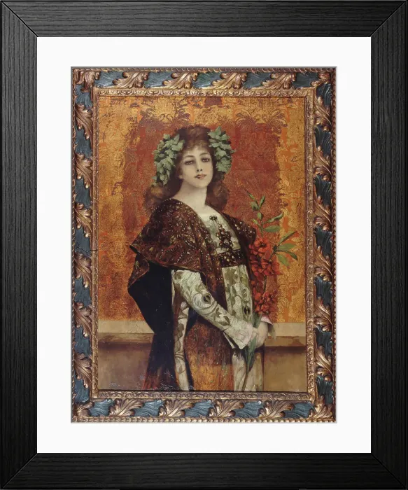 Framed Print : Portrait of Sarah Bernhardt (1844-1923), in Gismonda, c1896. Creator: Theobald Chartran. Portrait of Sarah Bernhardt (1844-1923), in Gismonda, c1896. Creator: Theobald Chartran Framed Print : Portrait of Sarah Bernhardt (1844-1923), in Gismonda, c1896. Creator: Theobald Chartran. Portrait of Sarah Bernhardt (1844-1923), in Gismonda, c1896. Creator: Theobald Chartran