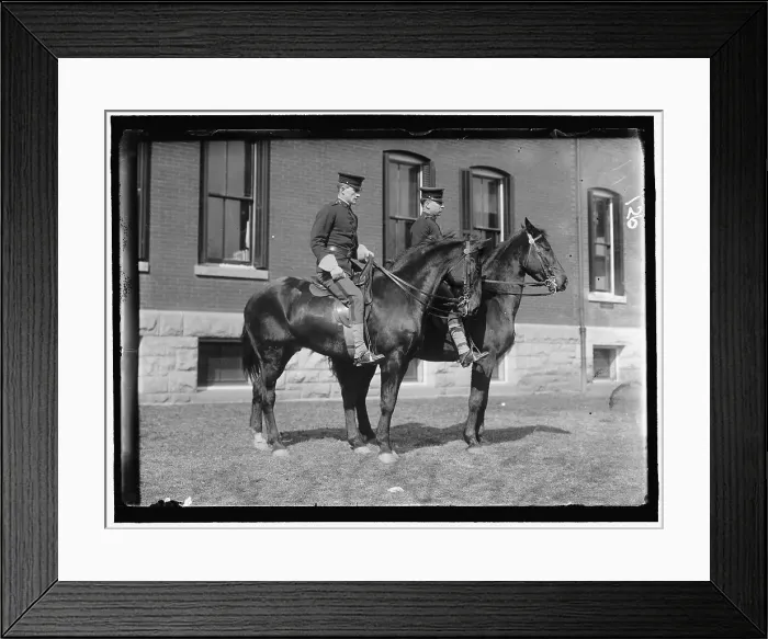 Framed Print : Fort Myer, unidentified group of officers on horseback, between 1909 and 1914. Creator: Harris & Ewing. Fort Myer, unidentified group of officers on horseback, between 1909 and 1914. Creator: Harris & Ewing Framed Print : Fort Myer, unidentified group of officers on horseback, between 1909 and 1914. Creator: Harris & Ewing. Fort Myer, unidentified group of officers on horseback, between 1909 and 1914. Creator: Harris & Ewing