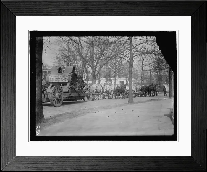 Framed Print : Knox Express Co. Horse Team, between 1909 and 1914. Creator: Harris & Ewing. Knox Express Co. Horse Team, between 1909 and 1914. Creator: Harris & Ewing Framed Print : Knox Express Co. Horse Team, between 1909 and 1914. Creator: Harris & Ewing. Knox Express Co. Horse Team, between 1909 and 1914. Creator: Harris & Ewing