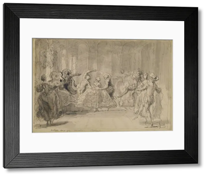 Framed Print : Ballet from The Rival Fairies, 1748. Creator: Gabriel de Saint-Aubin. Ballet from The Rival Fairies, 1748. Creator: Gabriel de Saint-Aubin Framed Print : Ballet from The Rival Fairies, 1748. Creator: Gabriel de Saint-Aubin. Ballet from The Rival Fairies, 1748. Creator: Gabriel de Saint-Aubin
