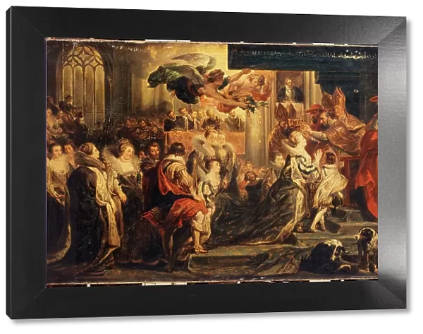 Coronation of Marie de Medici, May 13, 1610, c1835. Creators: Alexandre-Marie Colin, Peter Paul Rubens