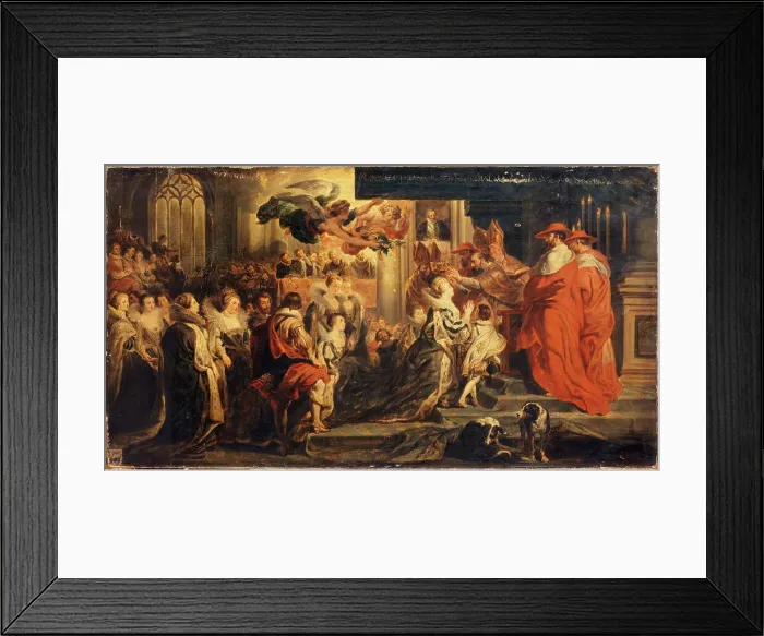 Framed Print : Coronation of Marie de Medici, May 13, 1610, c1835. Creators: Alexandre-Marie Colin, Peter Paul Rubens Framed Print : Coronation of Marie de Medici, May 13, 1610, c1835. Creators: Alexandre-Marie Colin, Peter Paul Rubens