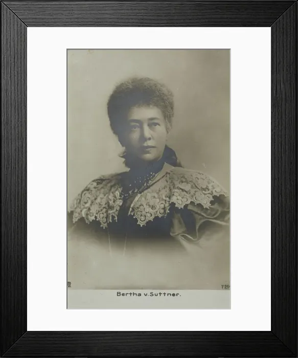 Framed Print : Portrait of Bertha von Suttner (1843-1914), 1890. Creator: Anonymous Framed Print : Portrait of Bertha von Suttner (1843-1914), 1890. Creator: Anonymous