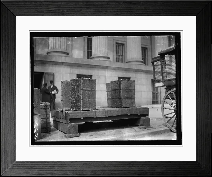 Framed Print : Packing Trunks, between 1909 and 1914. Creator: Harris & Ewing. Packing Trunks, between 1909 and 1914. Creator: Harris & Ewing Framed Print : Packing Trunks, between 1909 and 1914. Creator: Harris & Ewing. Packing Trunks, between 1909 and 1914. Creator: Harris & Ewing