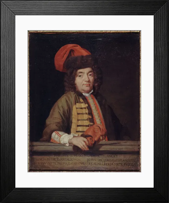 Framed Print : Portrait of Emmanuel de Coulanges (1633-1716), letter writer and singer, 1690. Creator: Nicolas Colombel