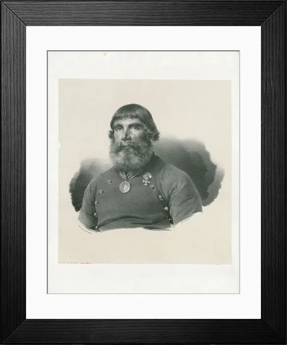Framed Print : Ilya Ivanovich Baikov (1768-1838), Coachman of Tsar Alexander I, 1820. Creator: Anonymous Framed Print : Ilya Ivanovich Baikov (1768-1838), Coachman of Tsar Alexander I, 1820. Creator: Anonymous