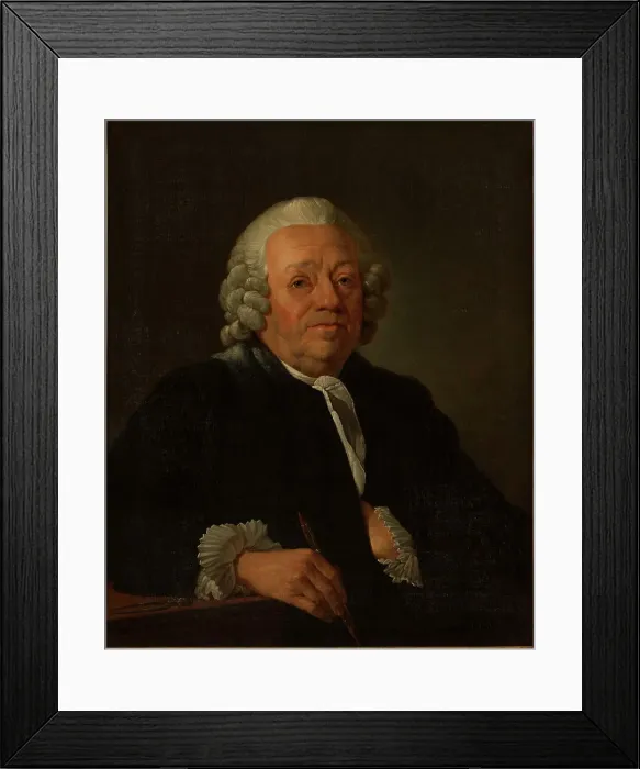 Framed Print : Portrait of Jean-Nicolas Servandoni (1695-1766), painter and architect, c1760. Creators: Jean Nicolas Servandoni, Jean-Francois Colson Framed Print : Portrait of Jean-Nicolas Servandoni (1695-1766), painter and architect, c1760. Creators: Jean Nicolas Servandoni, Jean-Francois Colson