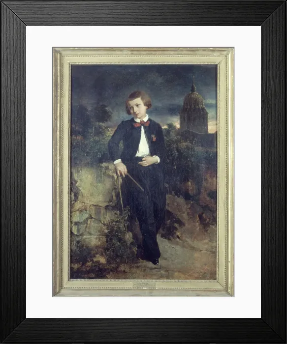 Framed Print : Portrait of François Coppée (1842-1908), poet, at the age of nine, c1851. Creator: Annette Coppee Framed Print : Portrait of François Coppée (1842-1908), poet, at the age of nine, c1851. Creator: Annette Coppee