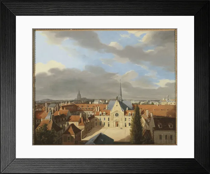 Framed Print : Laennec Hospital seen from rue de Sevres, 1839. Creator: Corard Framed Print : Laennec Hospital seen from rue de Sevres, 1839. Creator: Corard