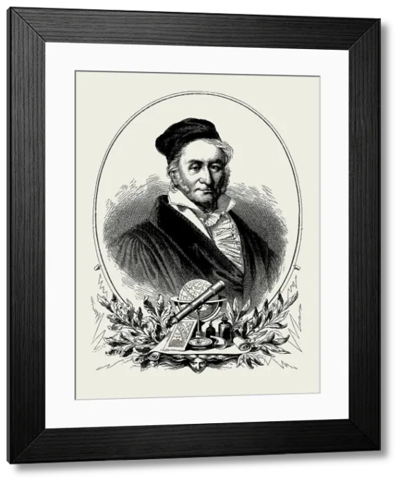 Framed Print : Portrait of Carl Friedrich Gauss (1777-1855). Creator: Ritmüller, Eduard (1805-1869) Framed Print : Portrait of Carl Friedrich Gauss (1777-1855). Creator: Ritmüller, Eduard (1805-1869)