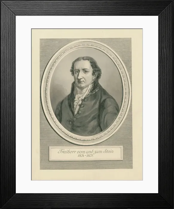 Framed Print : Portrait of Heinrich Friedrich Karl vom und zum Stein (1757-1831), 1804-1807. Creator: Anonymous Framed Print : Portrait of Heinrich Friedrich Karl vom und zum Stein (1757-1831), 1804-1807. Creator: Anonymous