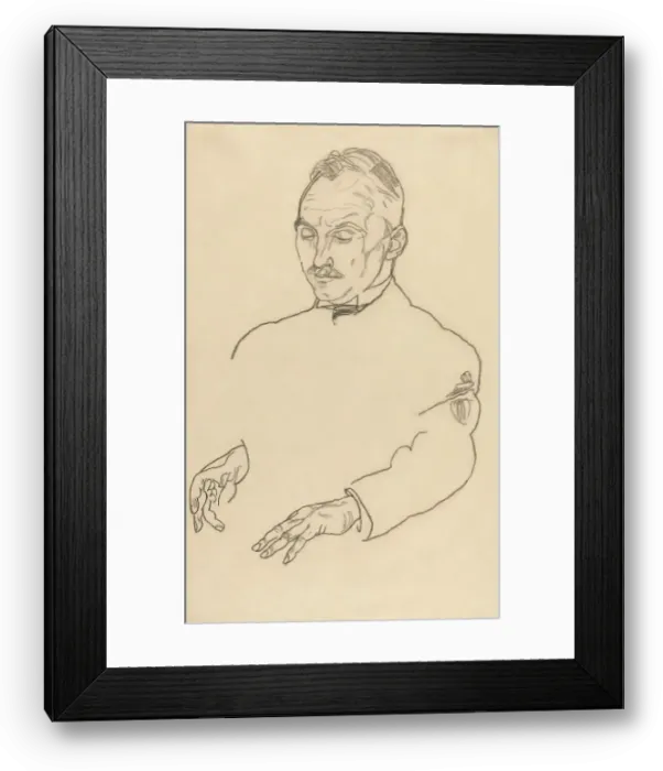 Framed Print : Dr. Koller, c. 1918. Creator: Egon Schiele Framed Print : Dr. Koller, c. 1918. Creator: Egon Schiele