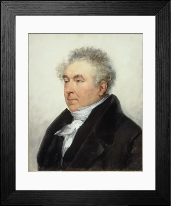 Framed Print : Portrait of Charles-Guillaume Étienne (1778-1845), dramatic author and journalist, c1840. Creator: Joseph-Desire Court Framed Print : Portrait of Charles-Guillaume Étienne (1778-1845), dramatic author and journalist, c1840. Creator: Joseph-Desire Court