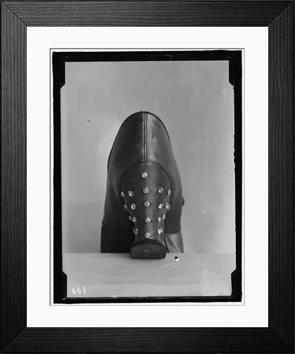 Framed Print : Shoe, between 1909 and 1914. Creator: Harris & Ewing. Shoe, between 1909 and 1914. Creator: Harris & Ewing Framed Print : Shoe, between 1909 and 1914. Creator: Harris & Ewing. Shoe, between 1909 and 1914. Creator: Harris & Ewing