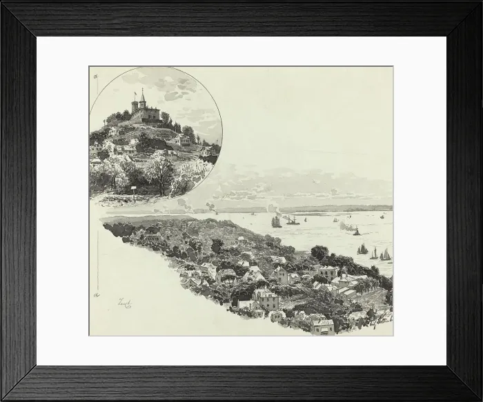 Framed Print : Blankenese, 1893. Creator: Fritz Stoltenberg Framed Print : Blankenese, 1893. Creator: Fritz Stoltenberg