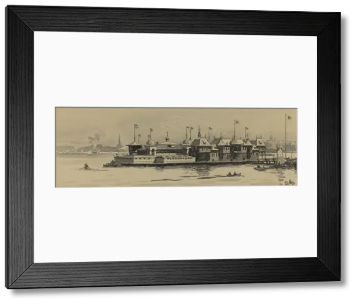 Framed Print : Alsterlust, 1893. Creator: Fritz Stoltenberg Framed Print : Alsterlust, 1893. Creator: Fritz Stoltenberg