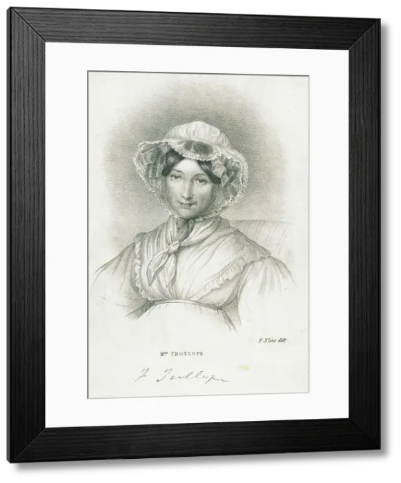 Framed Print : Portrait of Frances Trollope (1779-1863), 1839. Creator: Elias, Friedrich Bernhard (1813-1845) Framed Print : Portrait of Frances Trollope (1779-1863), 1839. Creator: Elias, Friedrich Bernhard (1813-1845)