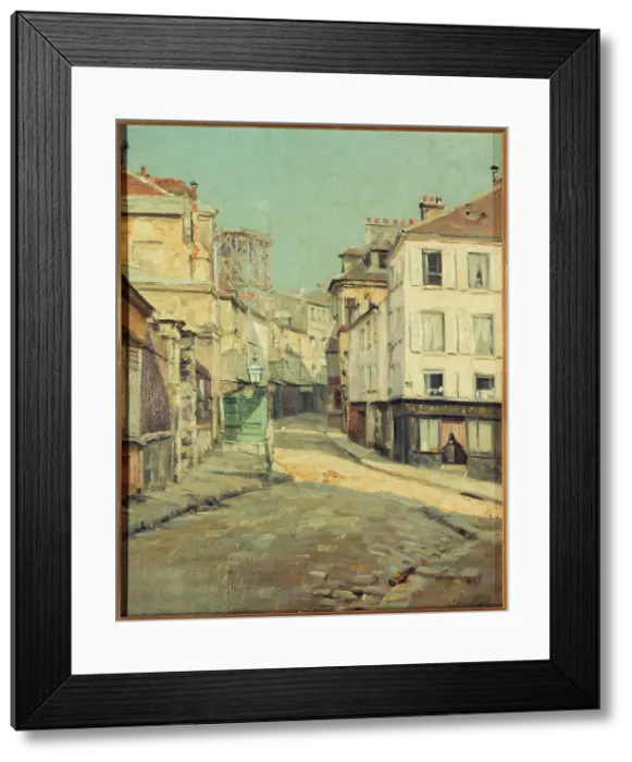 Framed Print : Rue Norvins in Montmartre, c1899. Creator: Charles Jean Coussediere Framed Print : Rue Norvins in Montmartre, c1899. Creator: Charles Jean Coussediere