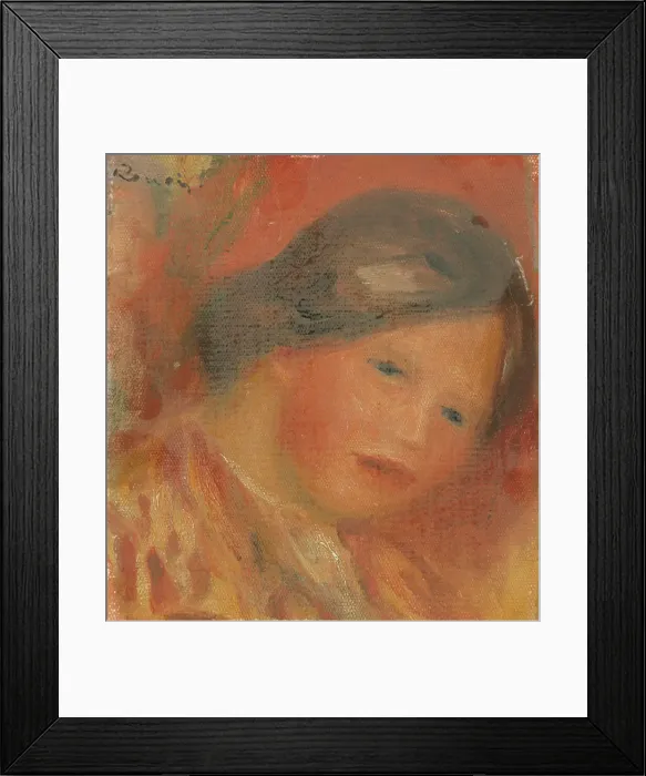 Framed Print : Tête de femme, 1917. Creator: Pierre-Auguste Renoir Framed Print : Tête de femme, 1917. Creator: Pierre-Auguste Renoir