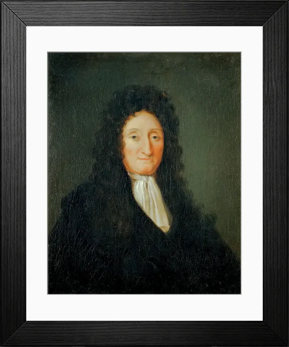 Framed Print : Portrait of Jean de La Fontaine (1621-1695), 1700. Creator: Anonymous Framed Print : Portrait of Jean de La Fontaine (1621-1695), 1700. Creator: Anonymous