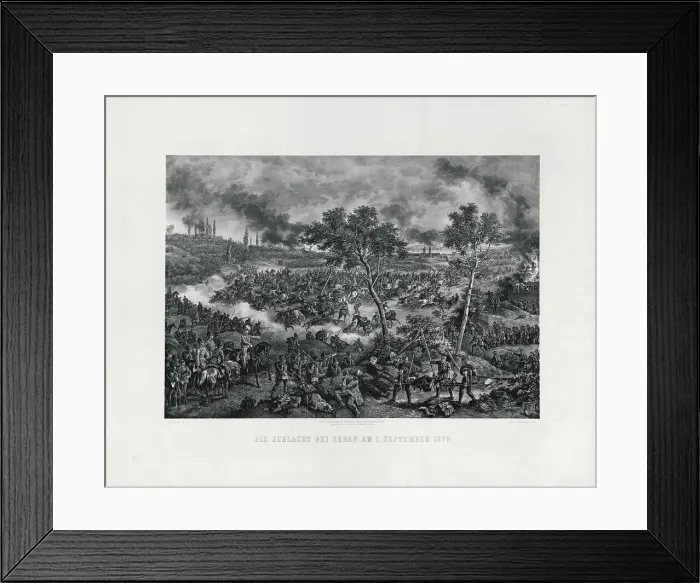 Framed Print : The Battle of Sedan on September 1, 1870, 1871. Creator: Kaiser, Friedrich (1815-1890) Framed Print : The Battle of Sedan on September 1, 1870, 1871. Creator: Kaiser, Friedrich (1815-1890)